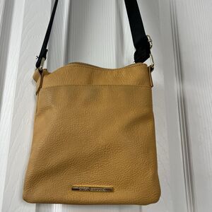 Steve Madden Bglamm Crossbody Bag Mustard Yellow Faux Leather Gold